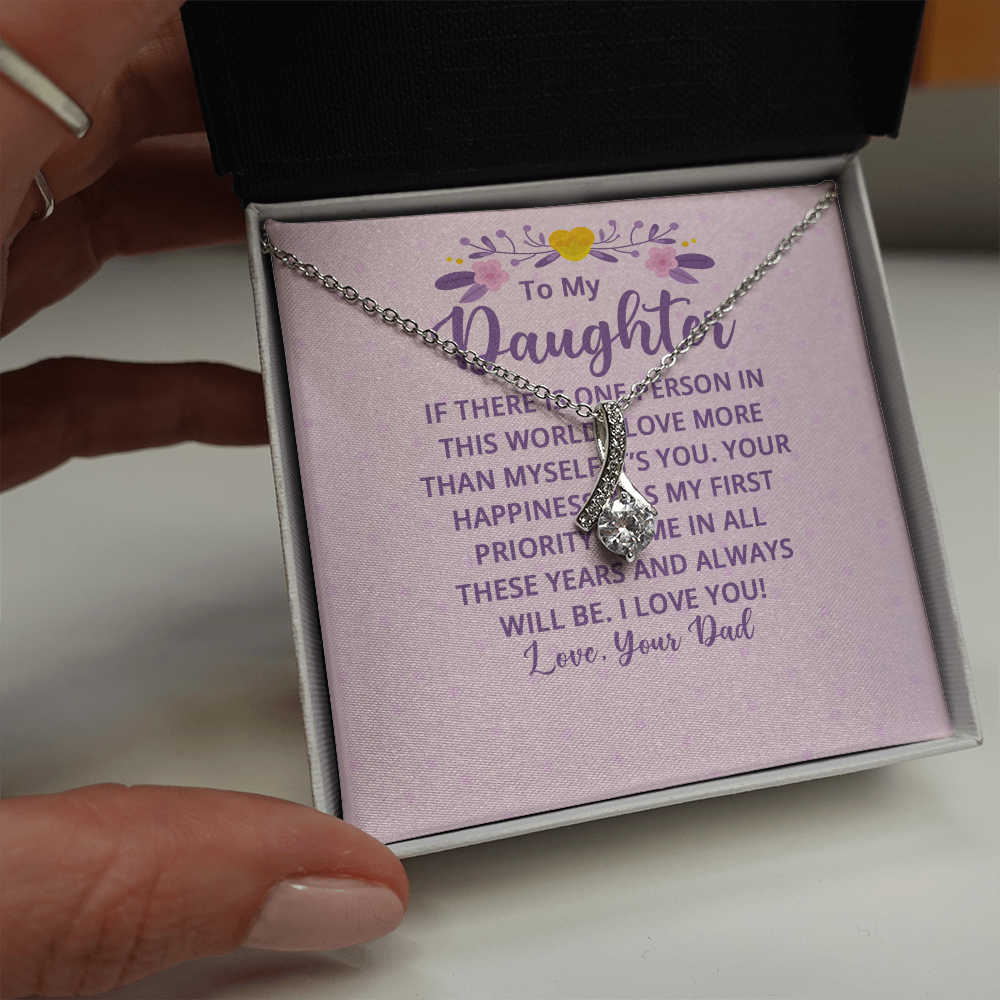 Alluring Beauty Necklace : To My Daughter There Is One
