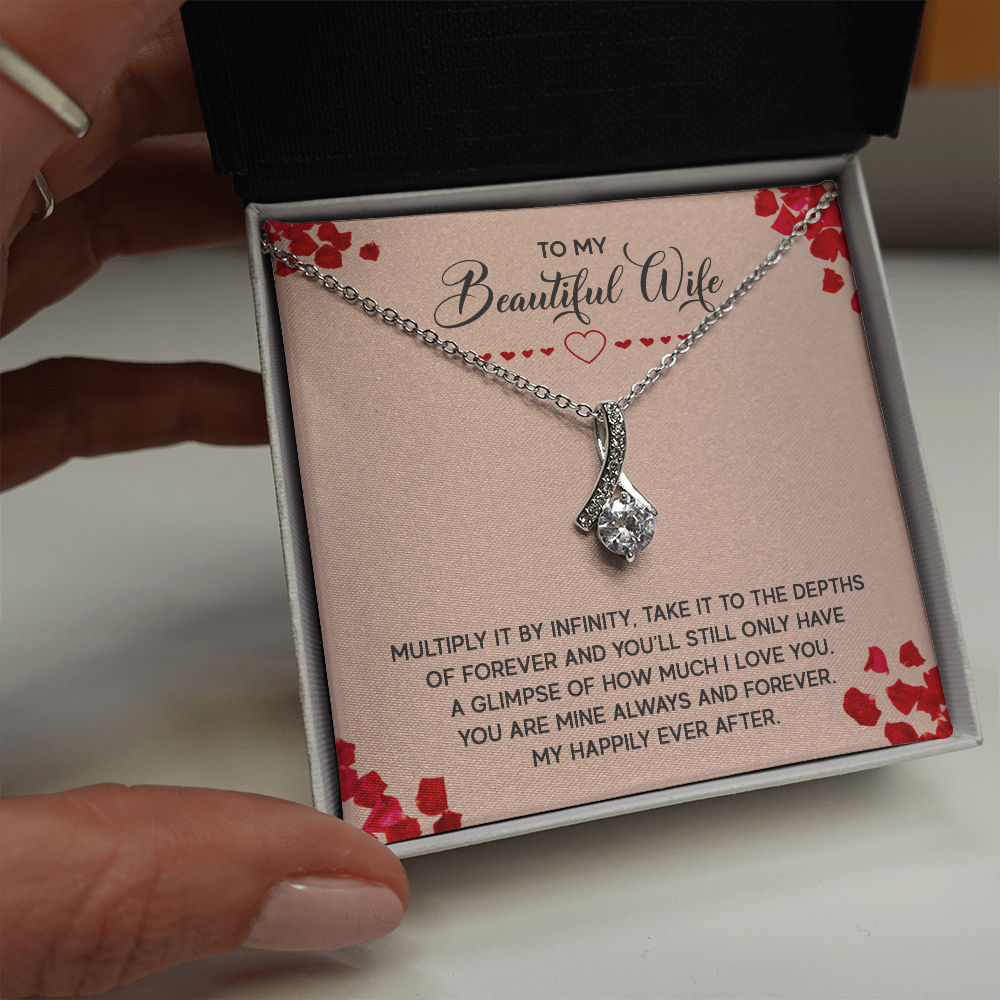 Alluring Beauty Necklace:To My Beautiful Wife