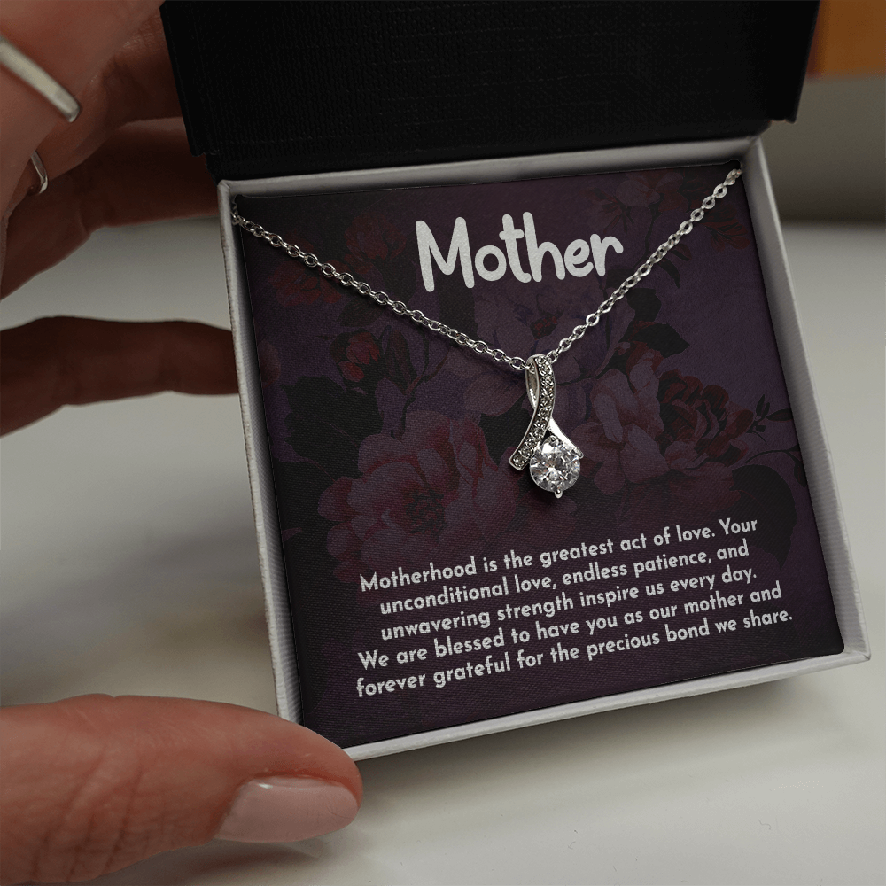 Alluring Beauty Necklace: Motherhood Is The Greatest Act Of love