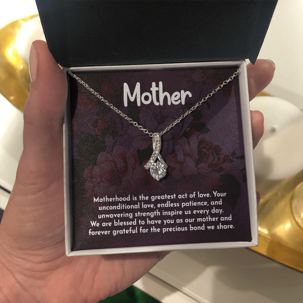 Alluring Beauty Necklace: Motherhood Is The Greatest Act Of love
