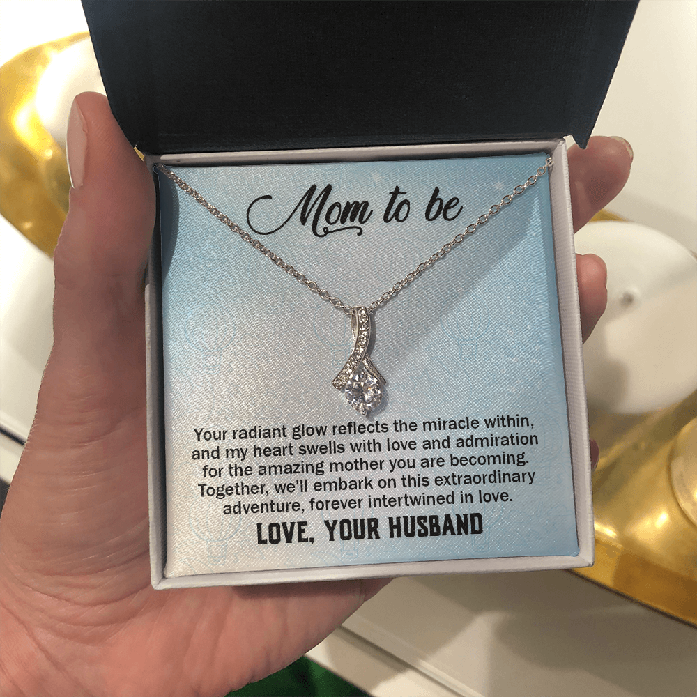 Alluring Beauty Necklace:Mom to Be Love , Your Husband