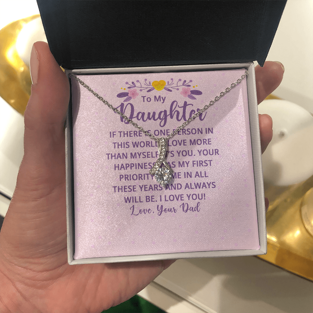 Alluring Beauty Necklace : To My Daughter There Is One