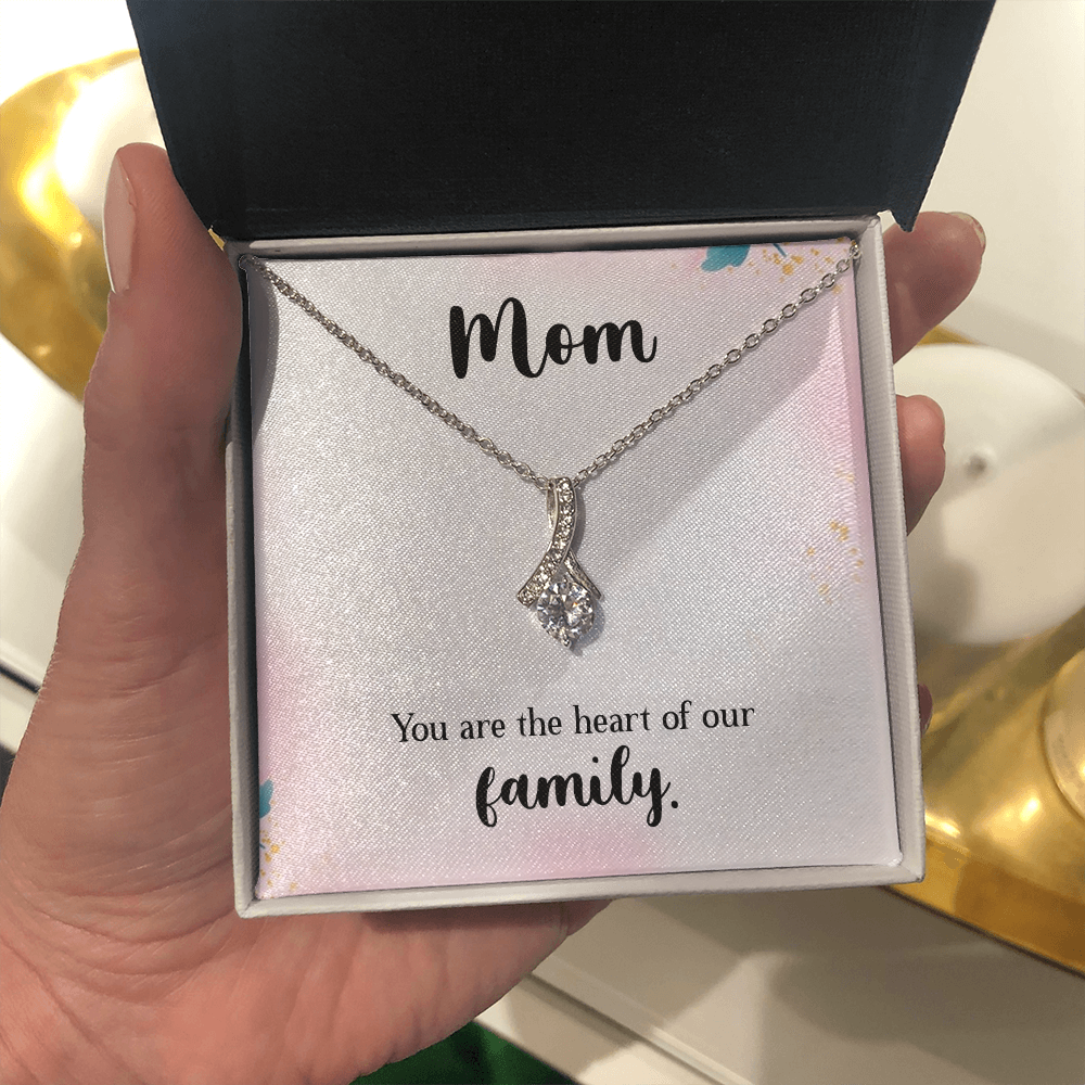 Alluring Beauty Necklace: Mom You Are The Heart