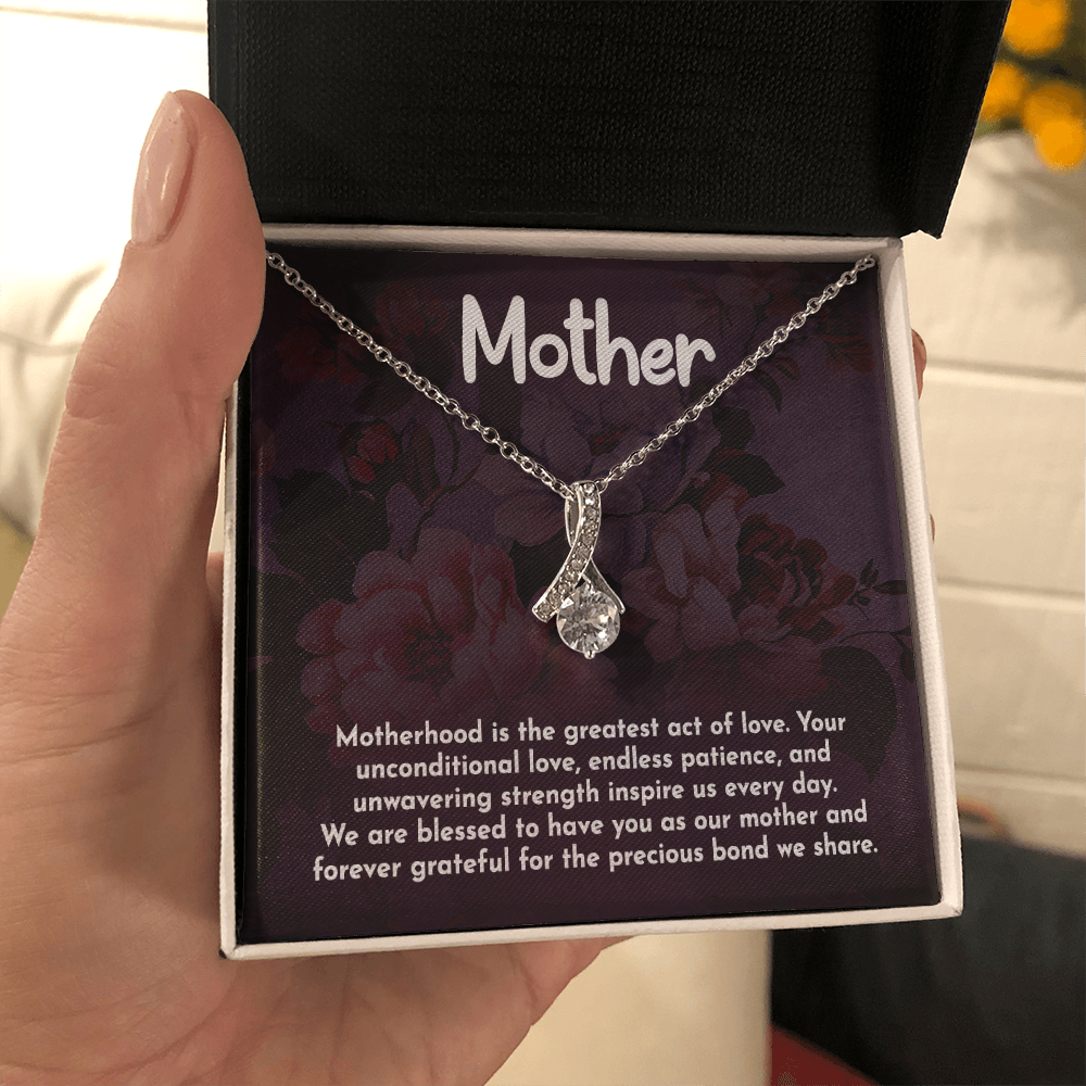 Alluring Beauty Necklace: Motherhood Is The Greatest Act Of love