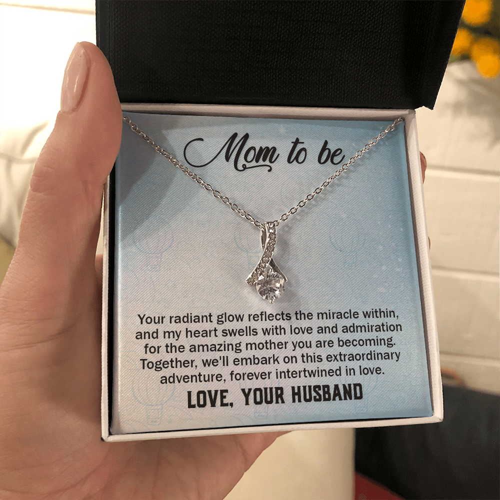 Alluring Beauty Necklace:Mom to Be Love , Your Husband