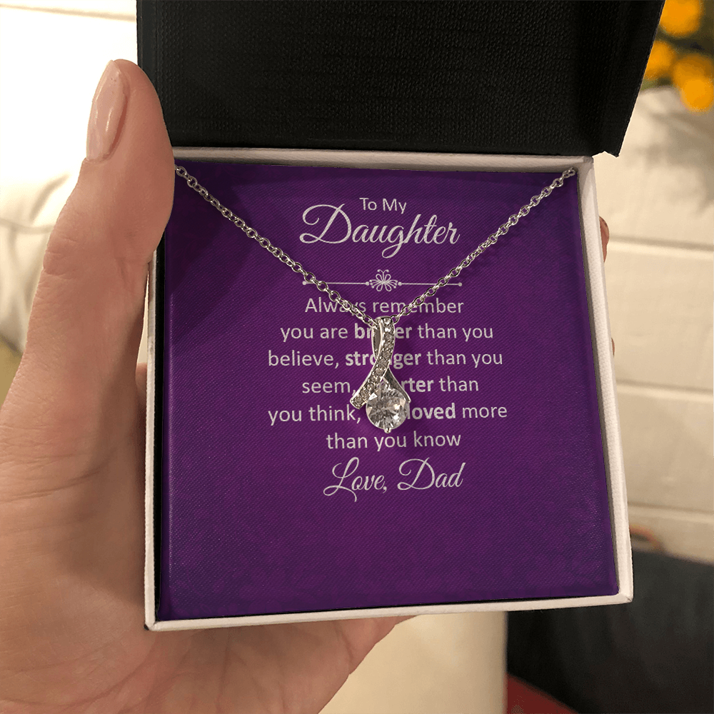 Alluring Beauty Necklace :To My Daughter Love Dad