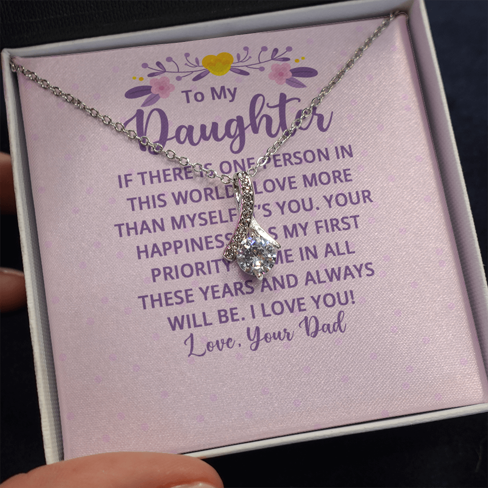 Alluring Beauty Necklace : To My Daughter There Is One