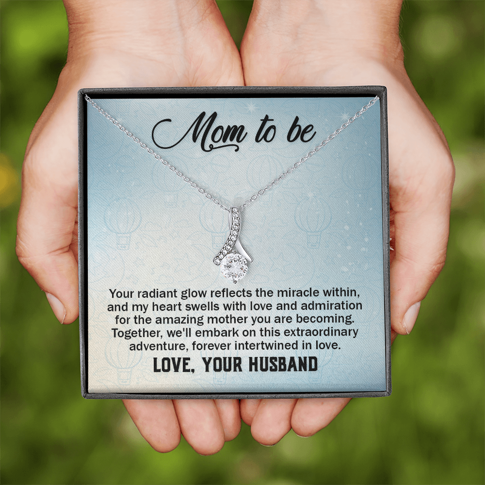 Alluring Beauty Necklace:Mom to Be Love , Your Husband