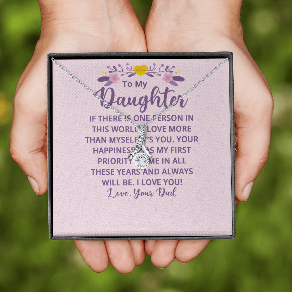 Alluring Beauty Necklace : To My Daughter There Is One