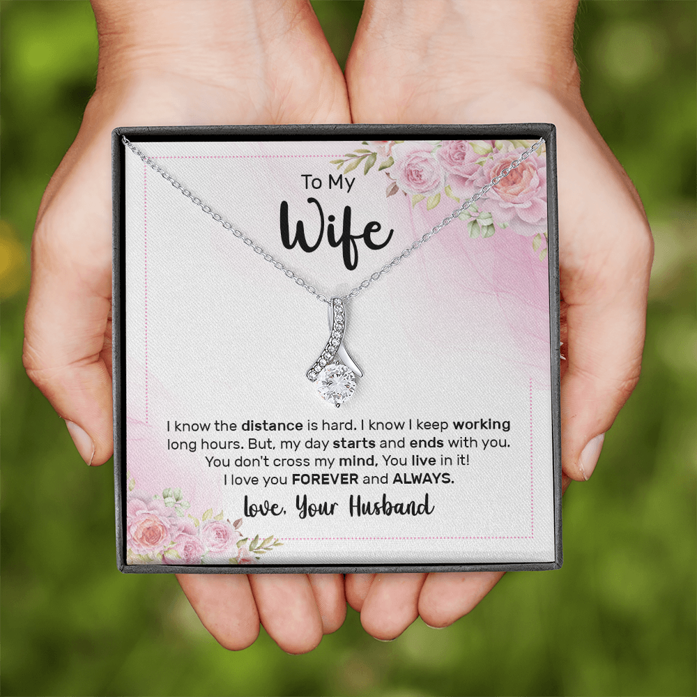 Alluring Beauty Necklace:To My Wife Love Your Husband