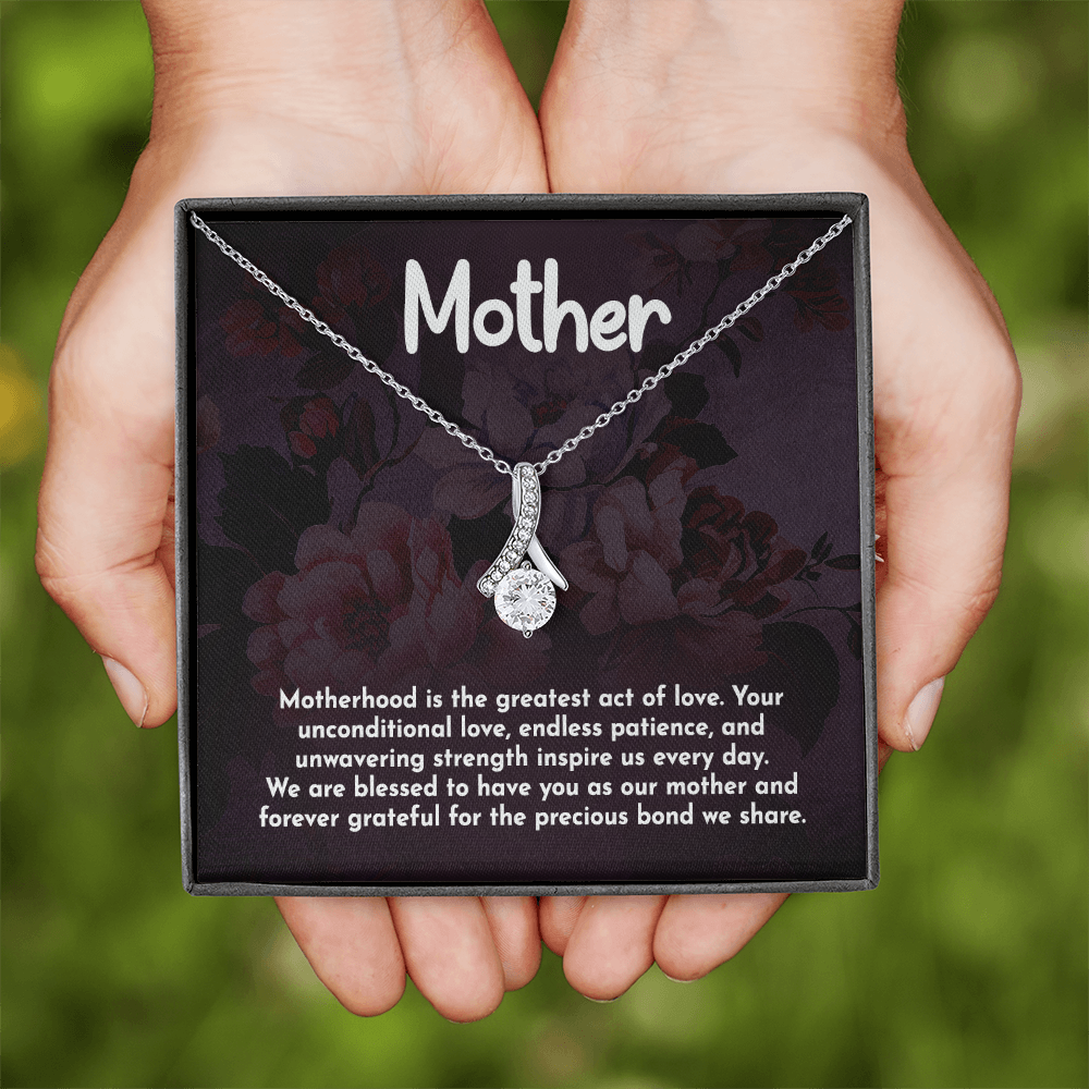 Alluring Beauty Necklace: Motherhood Is The Greatest Act Of love