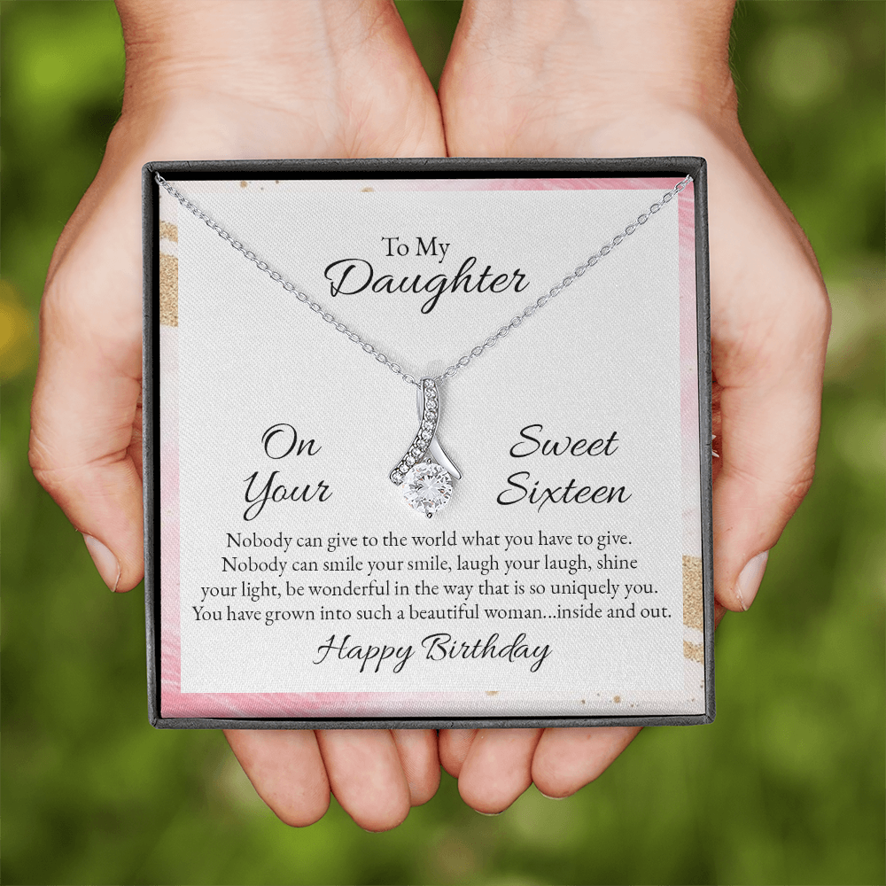 Alluring Beauty Necklace :To My Daughter Happy Birthday Sweet 16