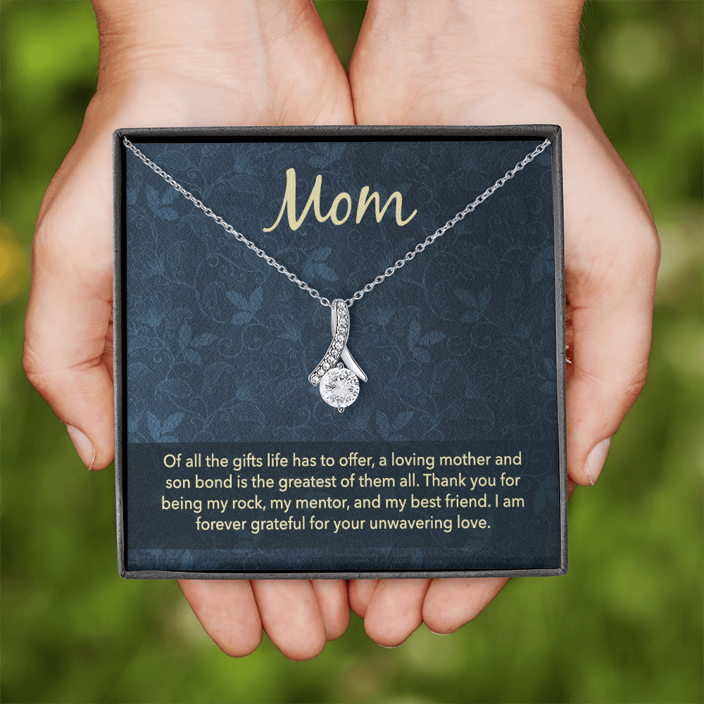 Alluring Beauty Necklace: Mom Unwavering Love
