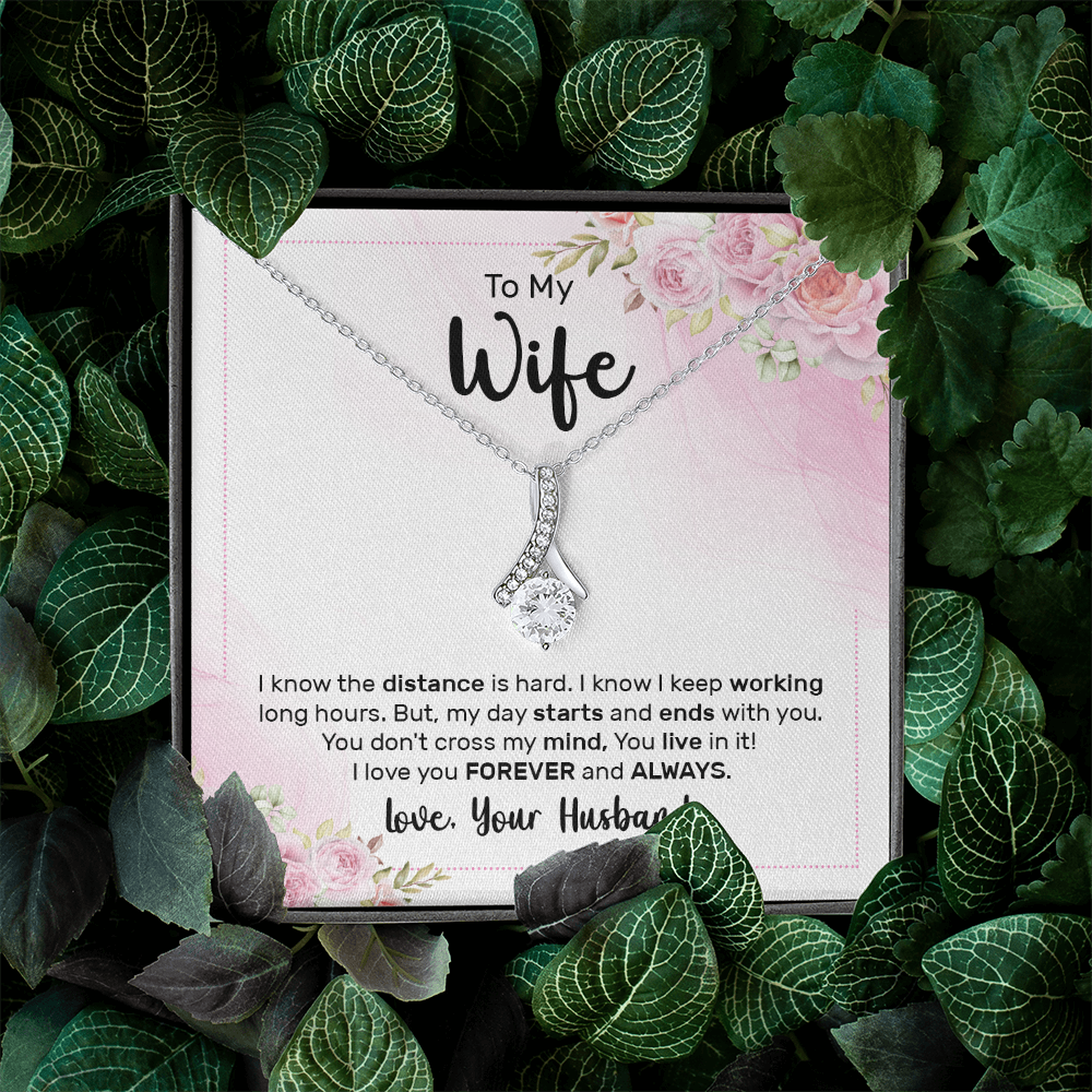 Alluring Beauty Necklace:To My Wife Love Your Husband