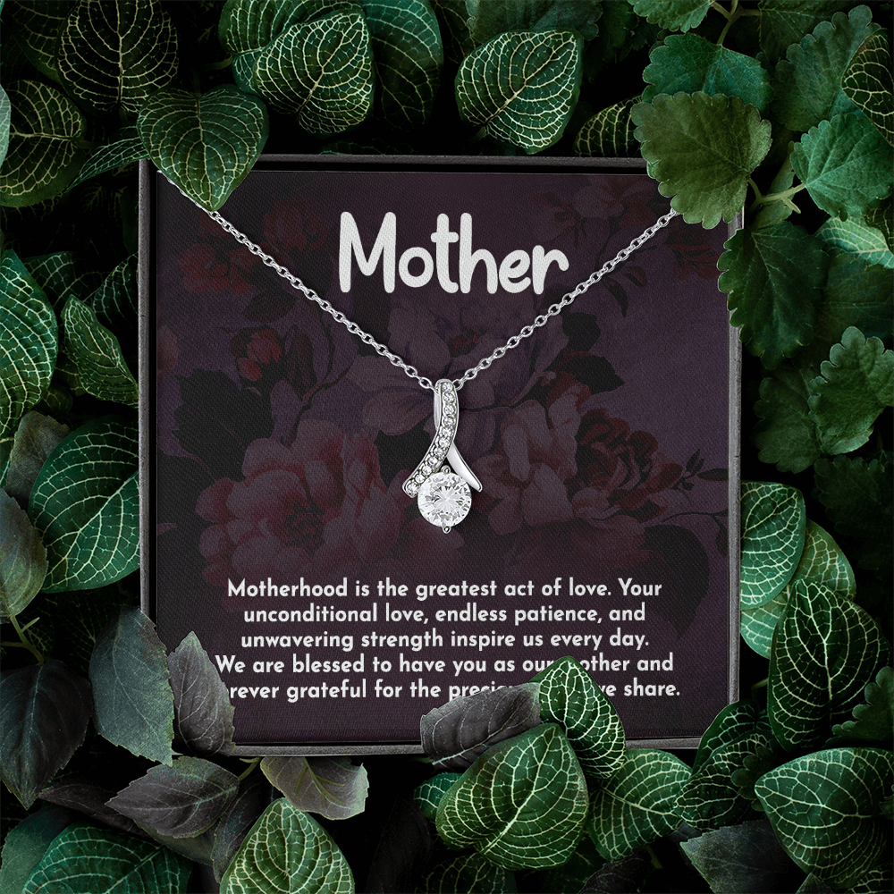 Alluring Beauty Necklace: Motherhood Is The Greatest Act Of love
