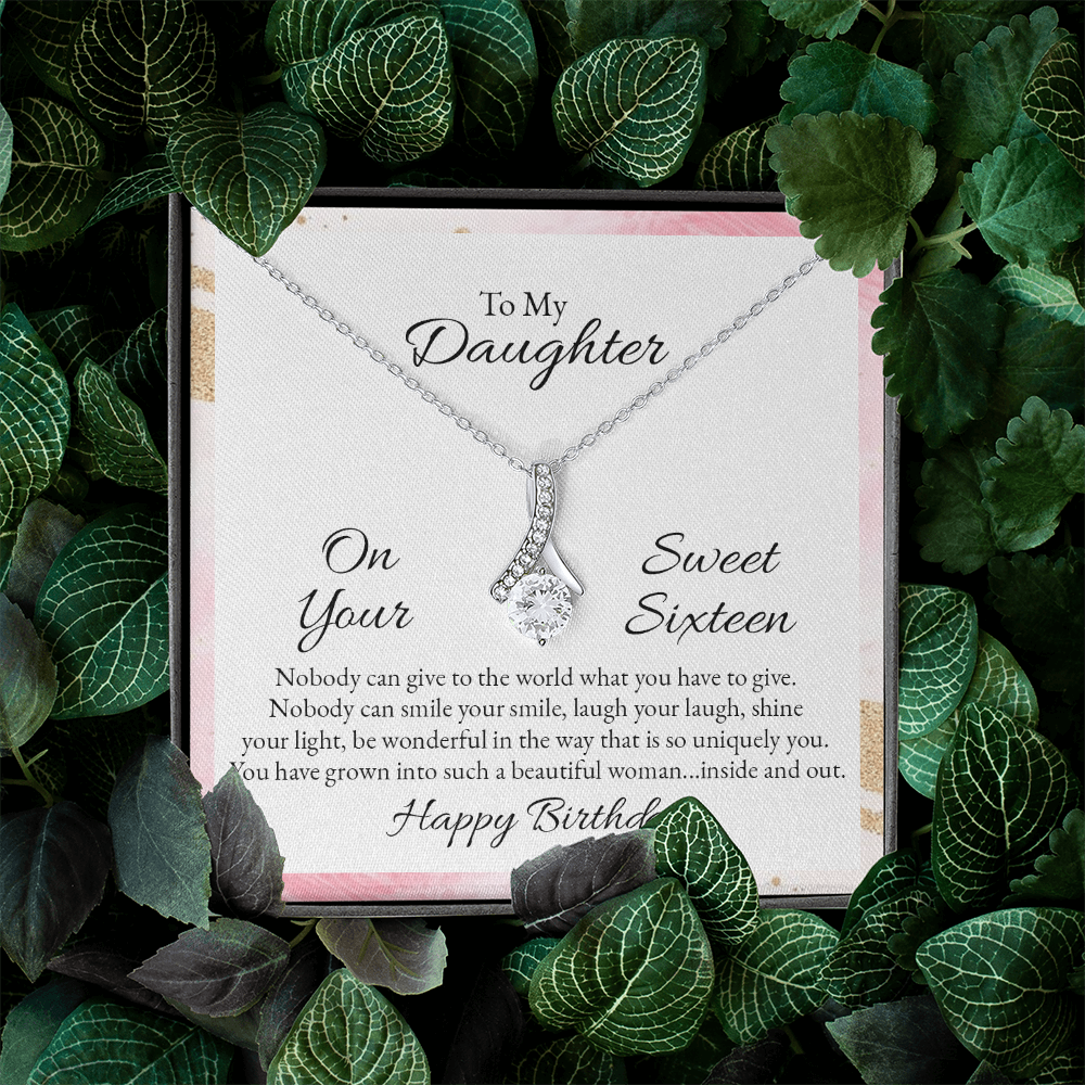 Alluring Beauty Necklace :To My Daughter Happy Birthday Sweet 16