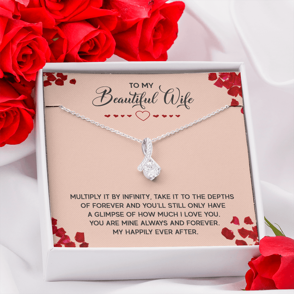 Alluring Beauty Necklace:To My Beautiful Wife