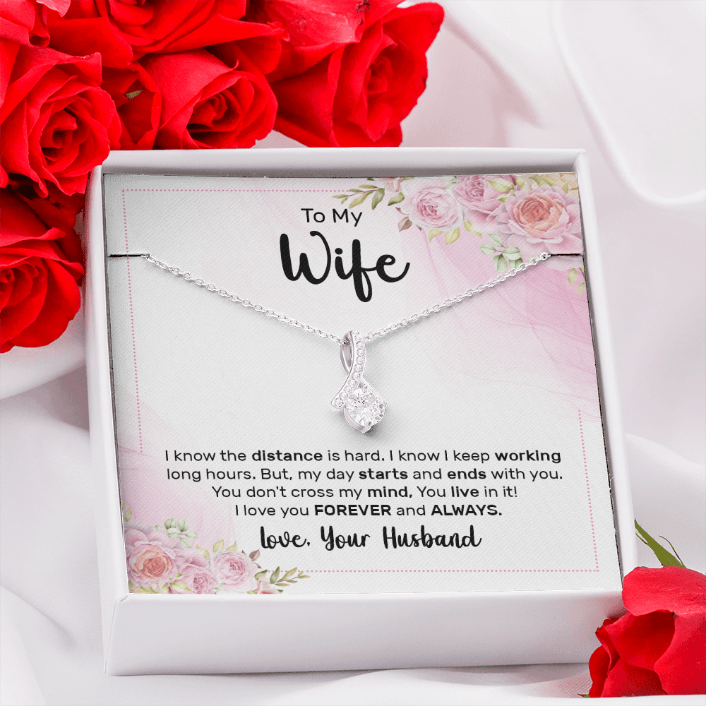 Alluring Beauty Necklace:To My Wife Love Your Husband
