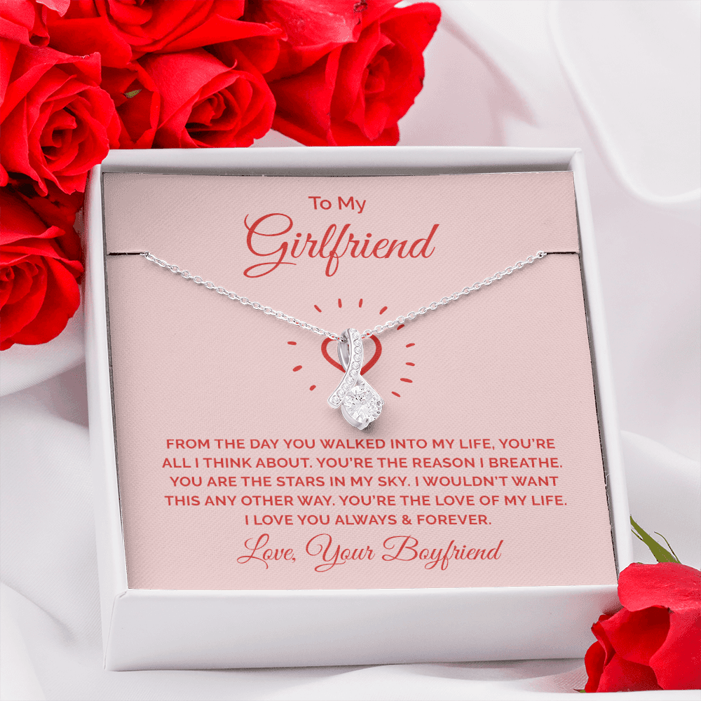 Alluring Beauty Necklace :To My Girlfriend You're All I Think About