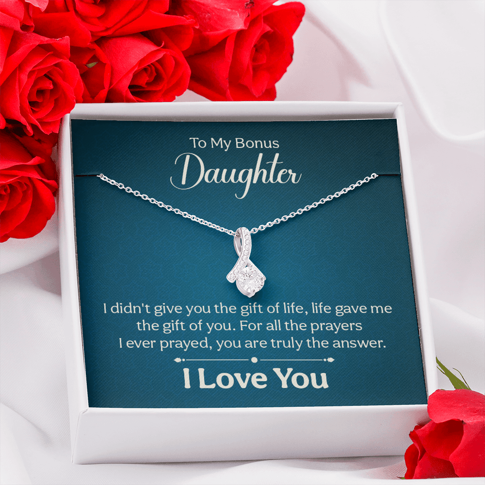 Alluring Beauty Necklace : To My Bonus Daughter