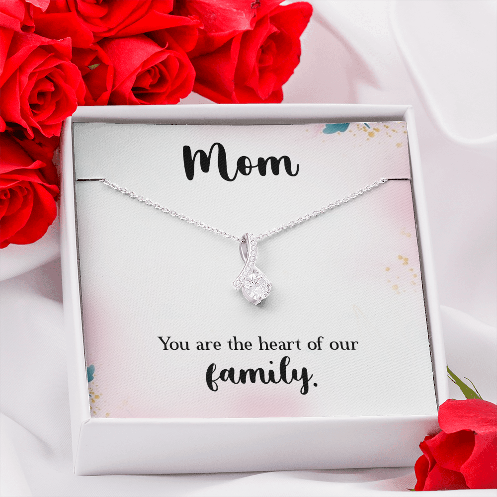 Alluring Beauty Necklace: Mom You Are The Heart
