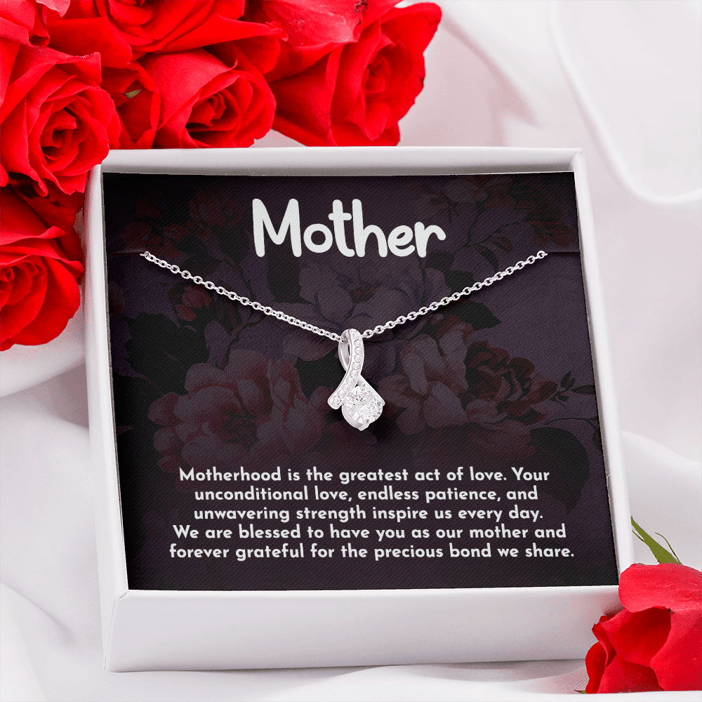Alluring Beauty Necklace: Motherhood Is The Greatest Act Of love