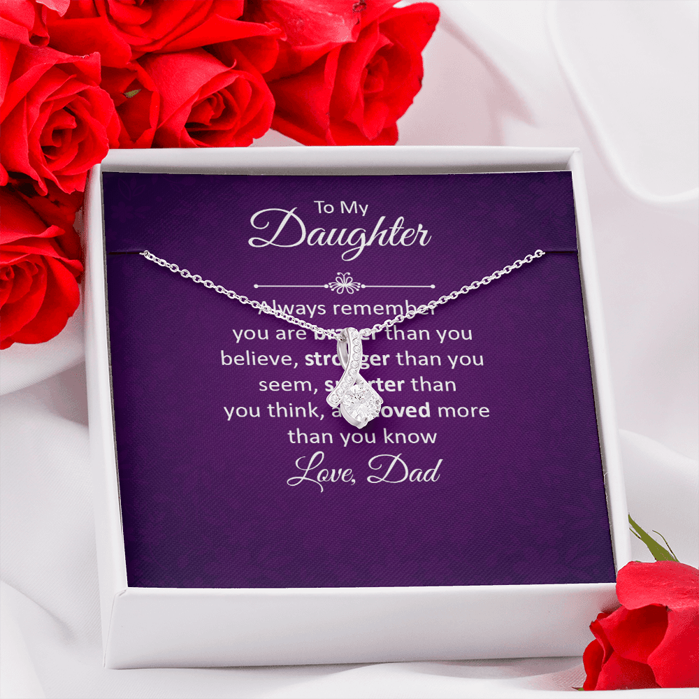Alluring Beauty Necklace :To My Daughter Love Dad