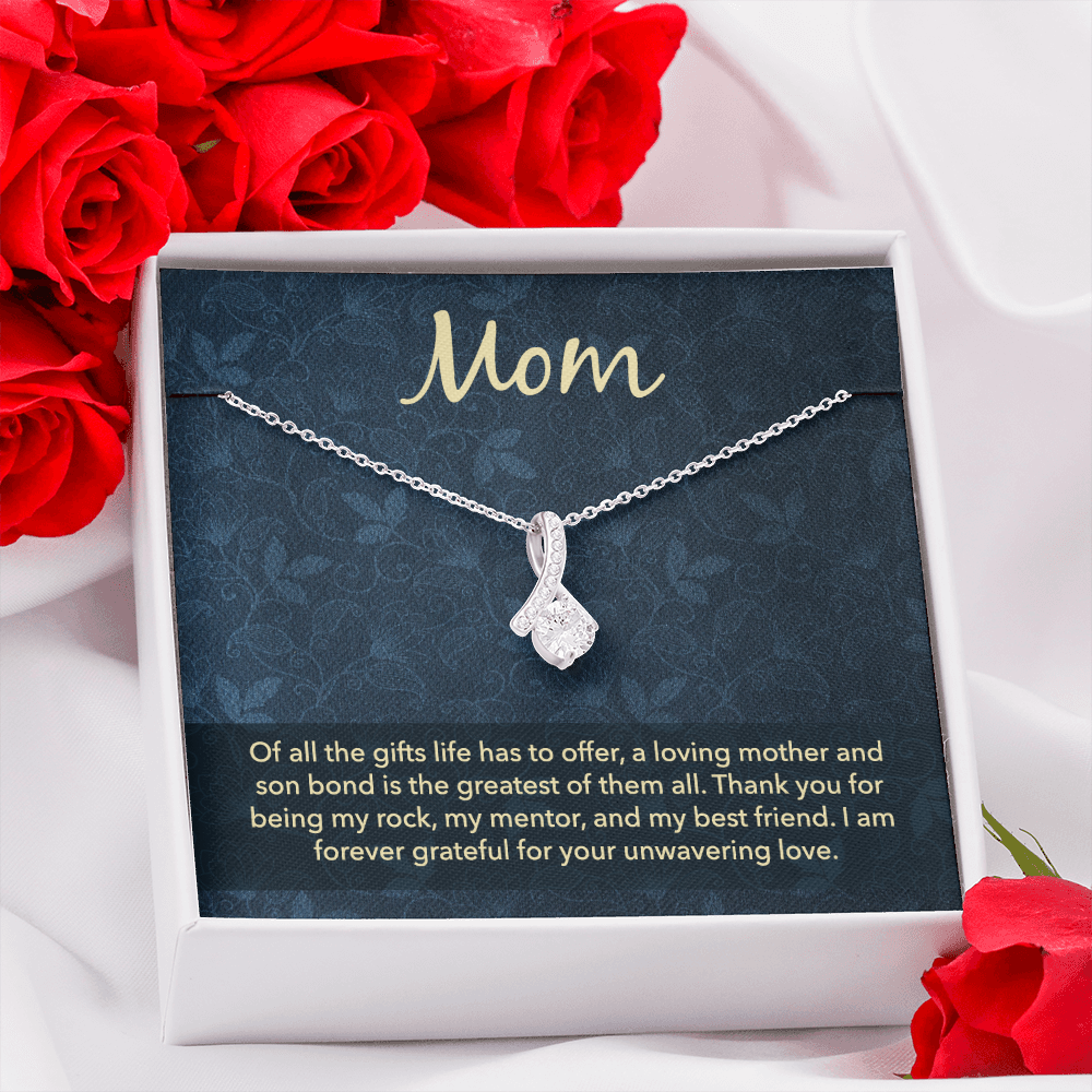 Alluring Beauty Necklace: Mom Unwavering Love