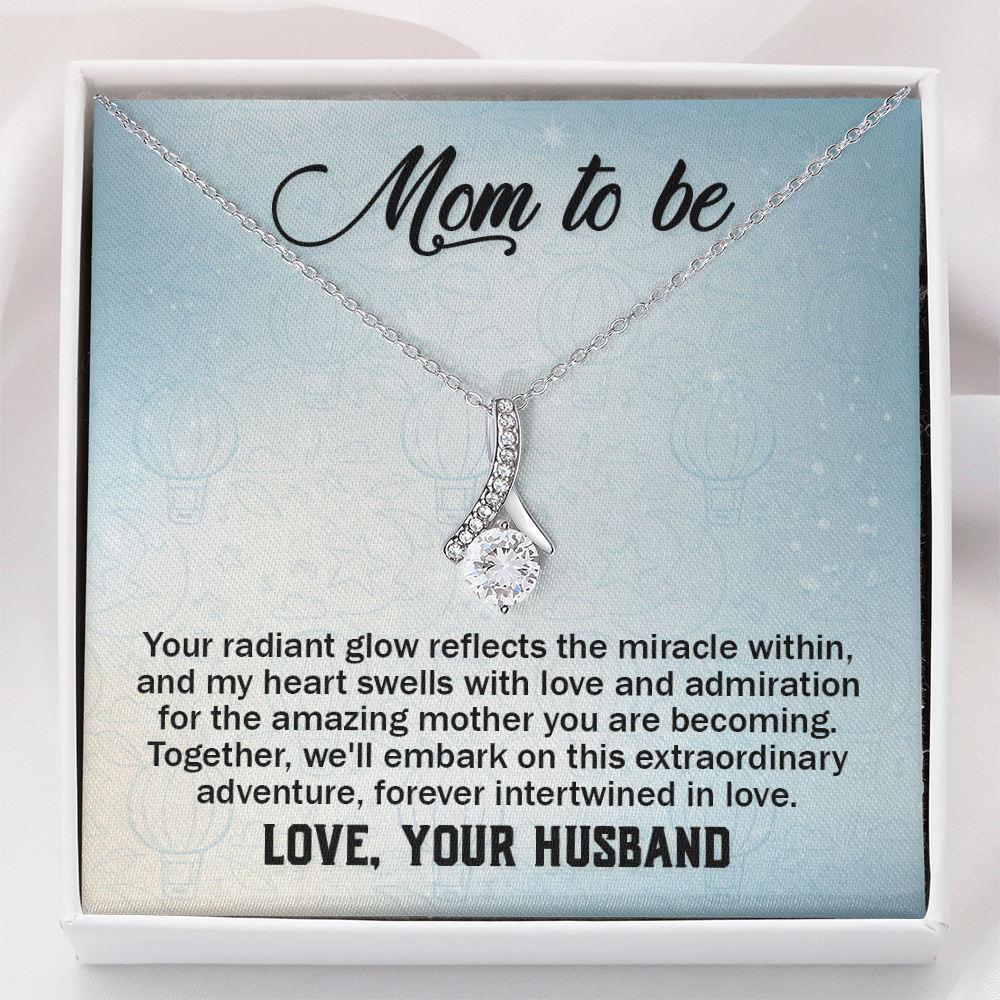 Alluring Beauty Necklace:Mom to Be Love , Your Husband