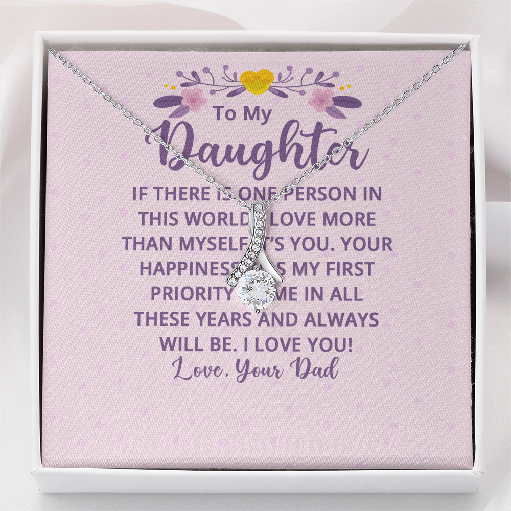 Alluring Beauty Necklace : To My Daughter There Is One