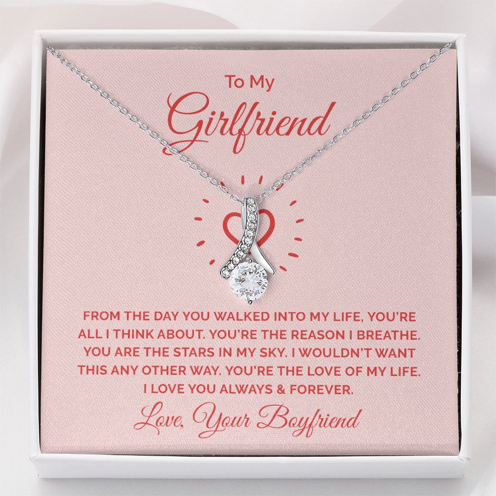 Alluring Beauty Necklace :To My Girlfriend You're All I Think About