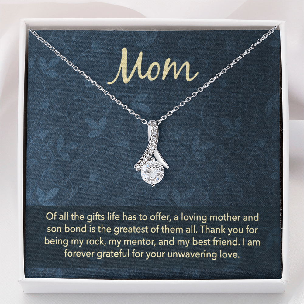 Alluring Beauty Necklace: Mom Unwavering Love