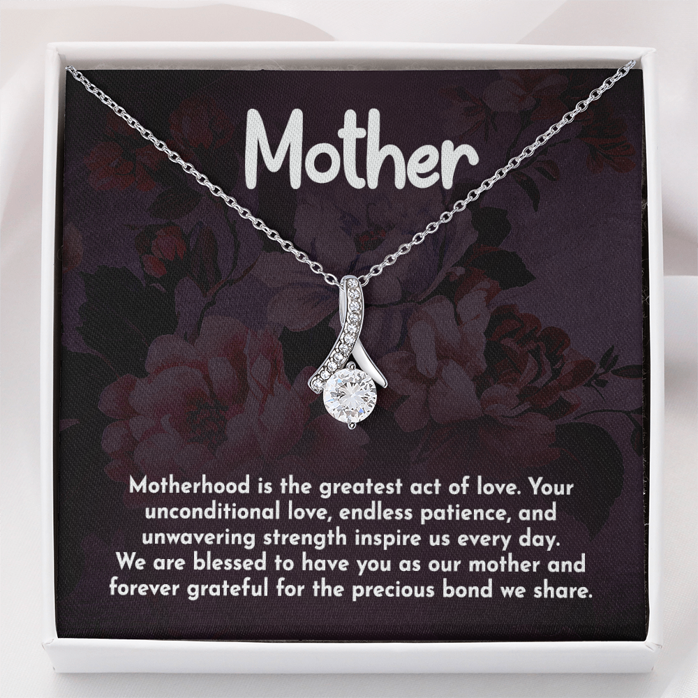 Alluring Beauty Necklace: Motherhood Is The Greatest Act Of love