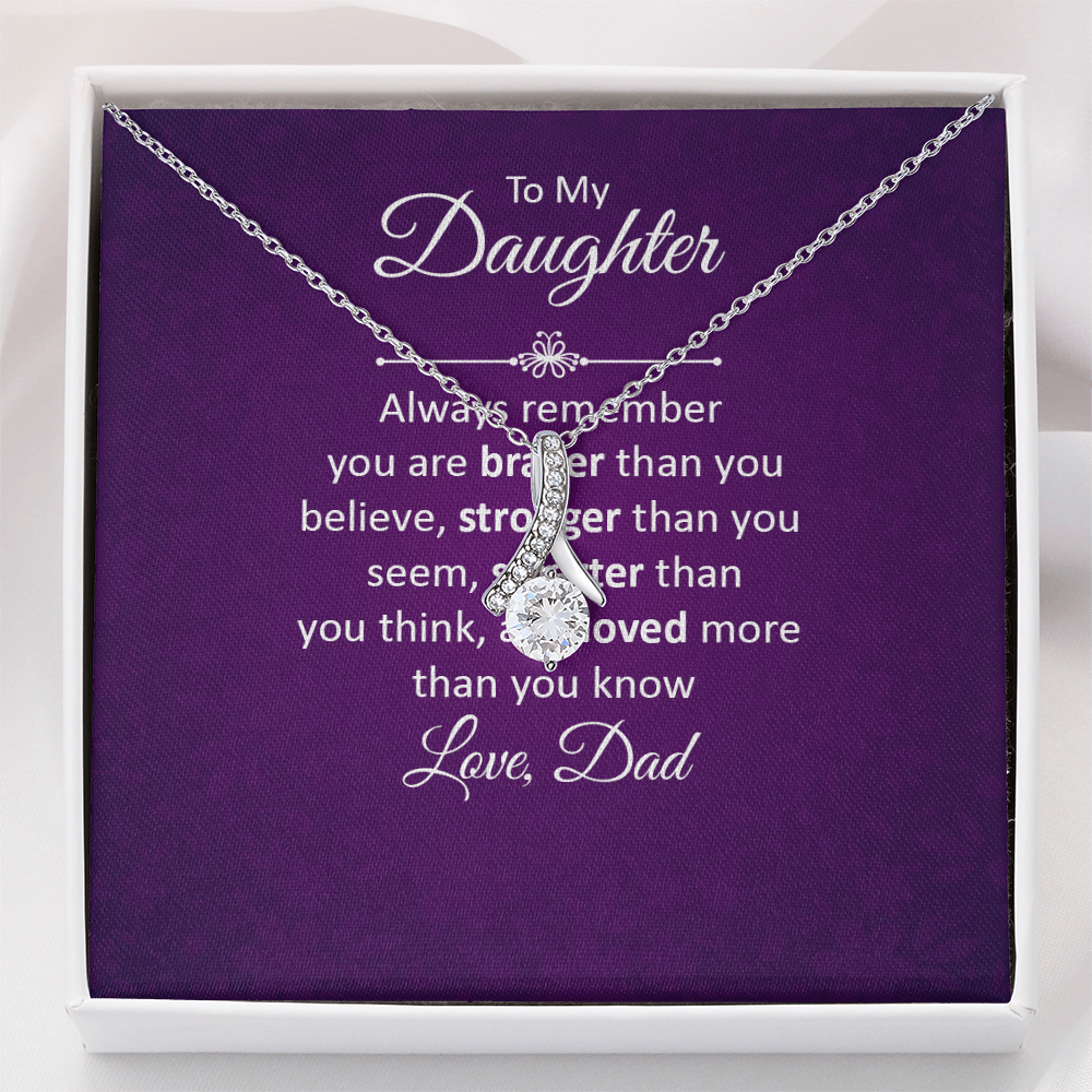 Alluring Beauty Necklace :To My Daughter Love Dad