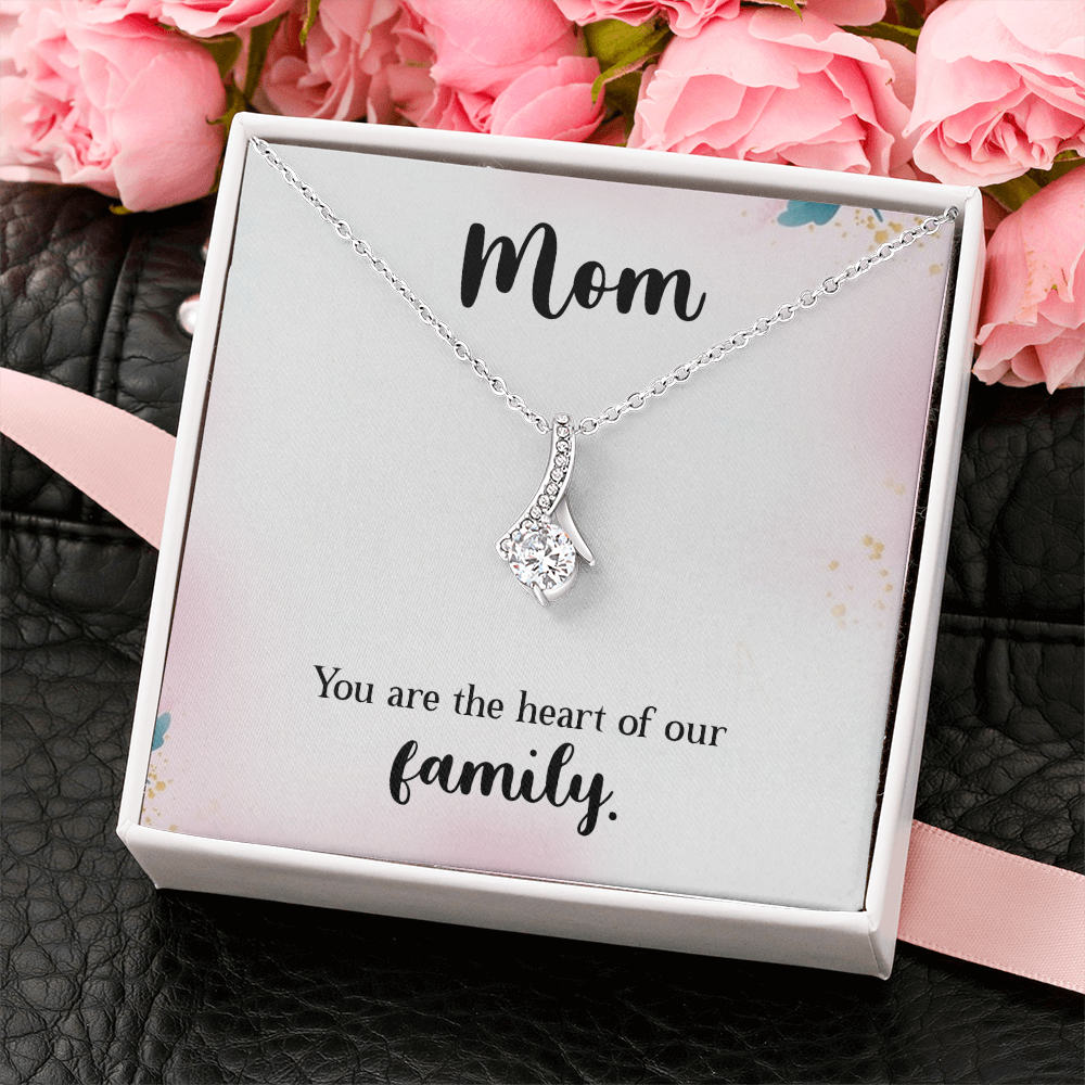 Alluring Beauty Necklace: Mom You Are The Heart