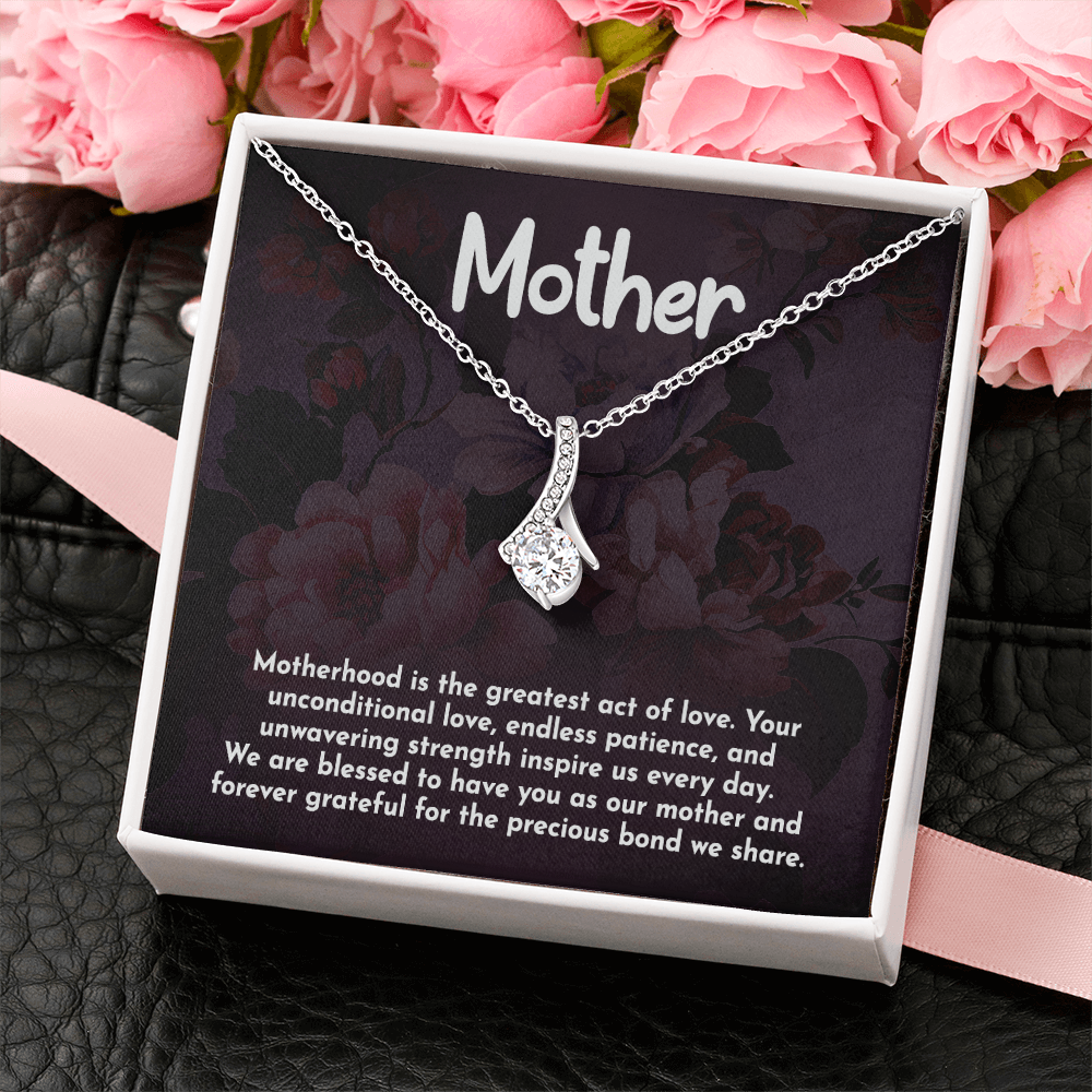 Alluring Beauty Necklace: Motherhood Is The Greatest Act Of love