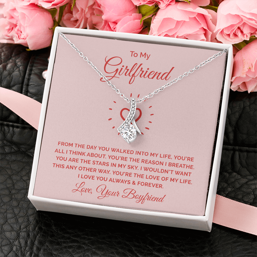 Alluring Beauty Necklace :To My Girlfriend You're All I Think About