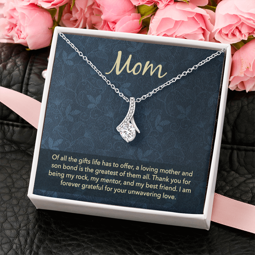 Alluring Beauty Necklace: Mom Unwavering Love