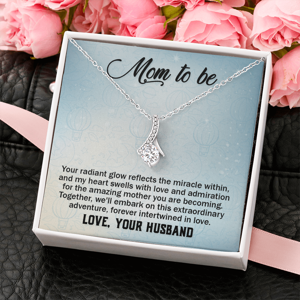 Alluring Beauty Necklace:Mom to Be Love , Your Husband