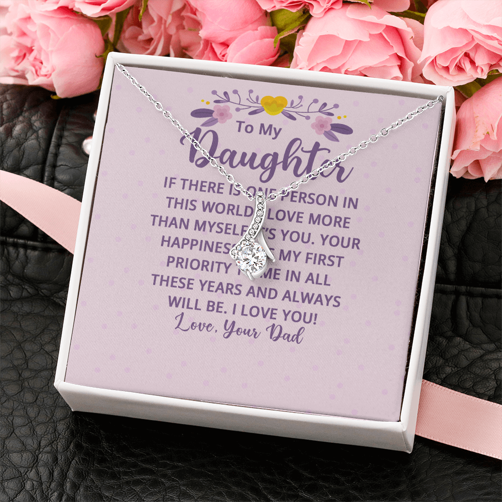 Alluring Beauty Necklace : To My Daughter There Is One