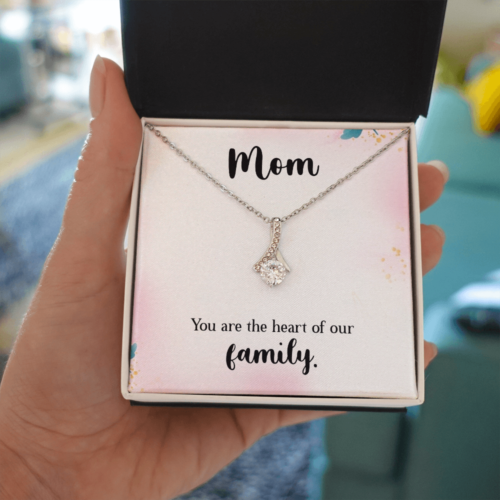 Alluring Beauty Necklace: Mom You Are The Heart