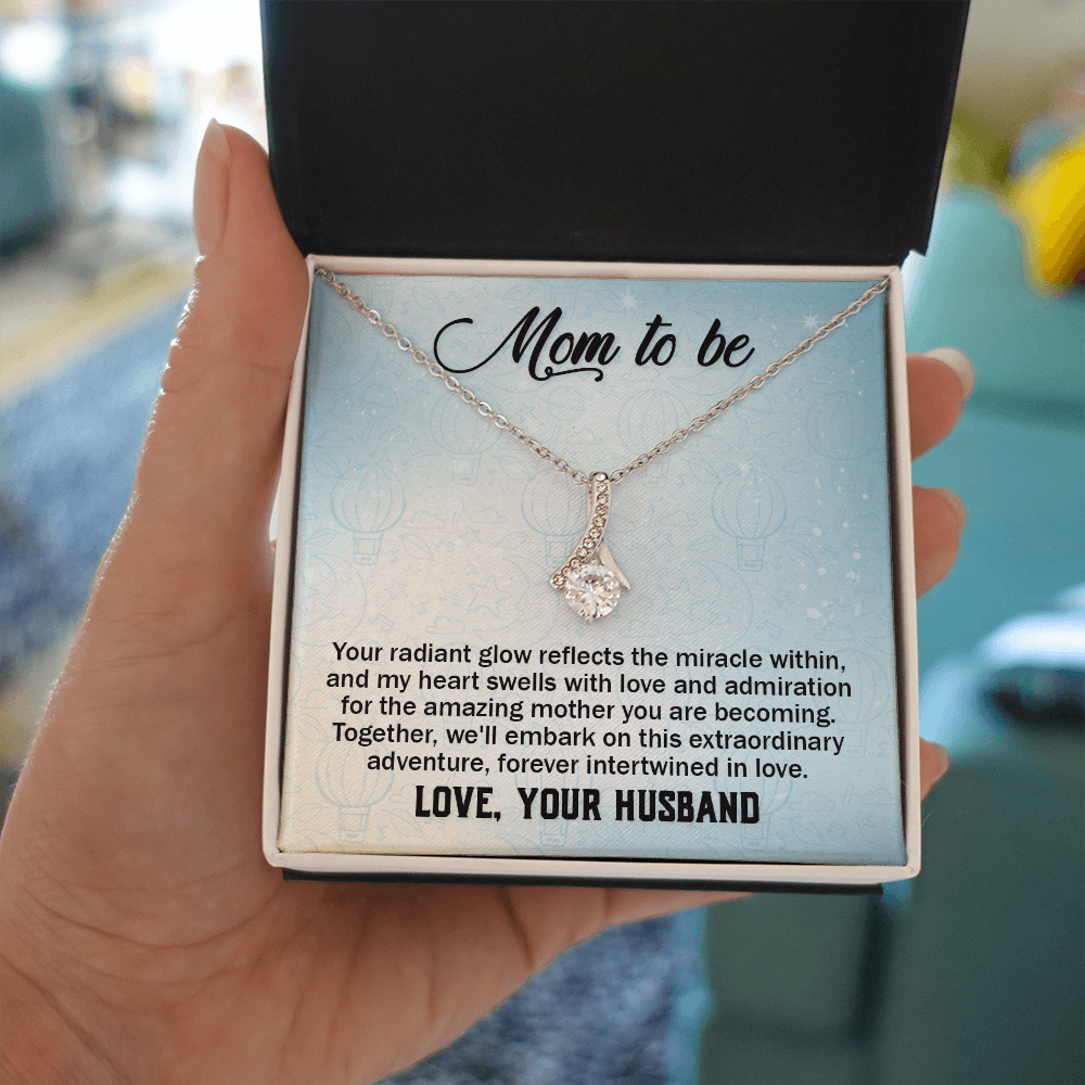 Alluring Beauty Necklace:Mom to Be Love , Your Husband