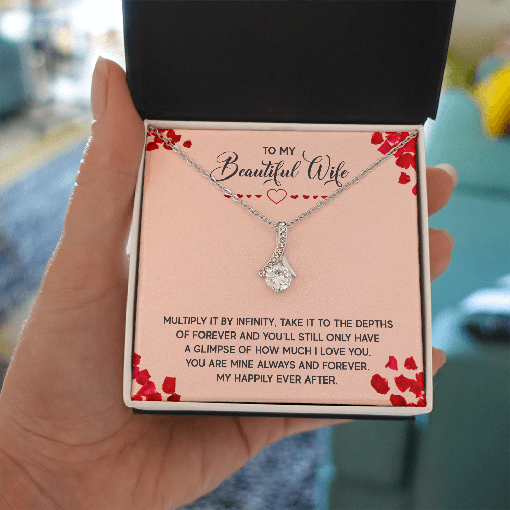 Alluring Beauty Necklace:To My Beautiful Wife