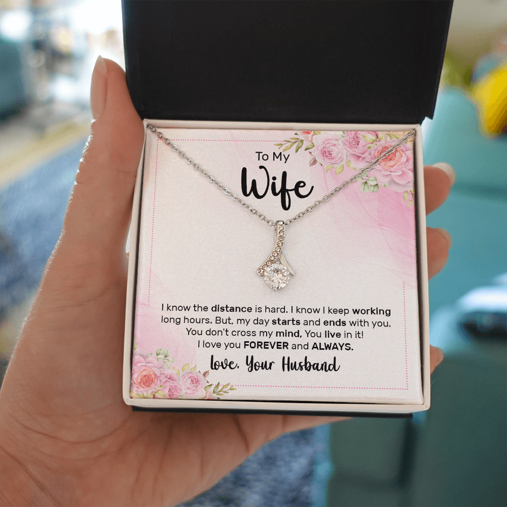 Alluring Beauty Necklace:To My Wife Love Your Husband