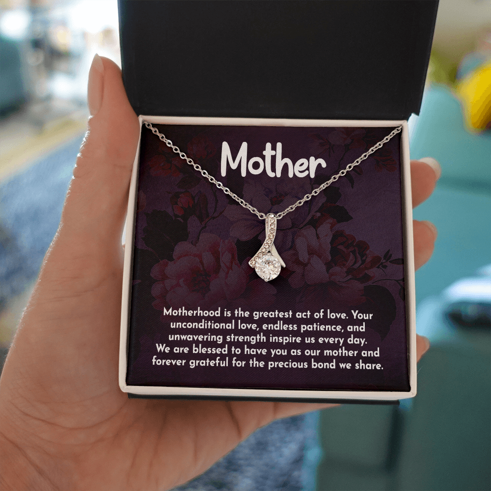Alluring Beauty Necklace: Motherhood Is The Greatest Act Of love