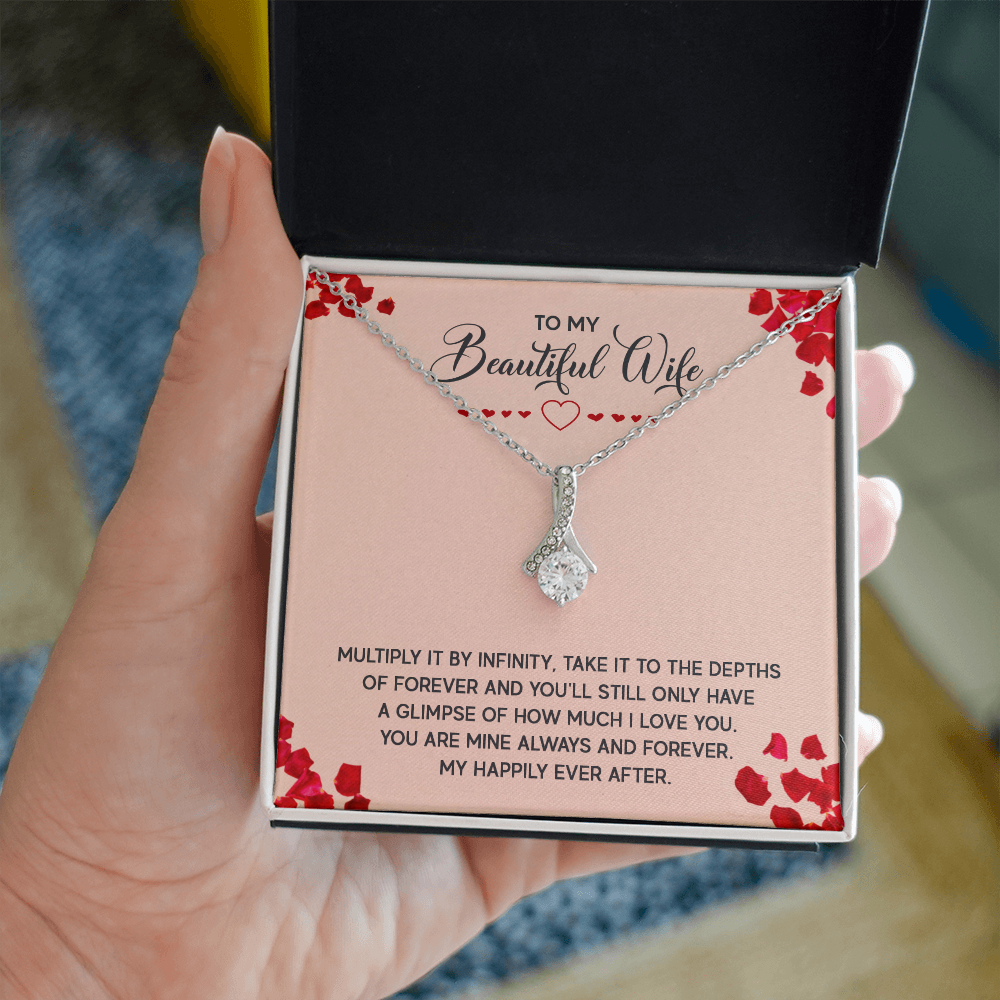 Alluring Beauty Necklace:To My Beautiful Wife