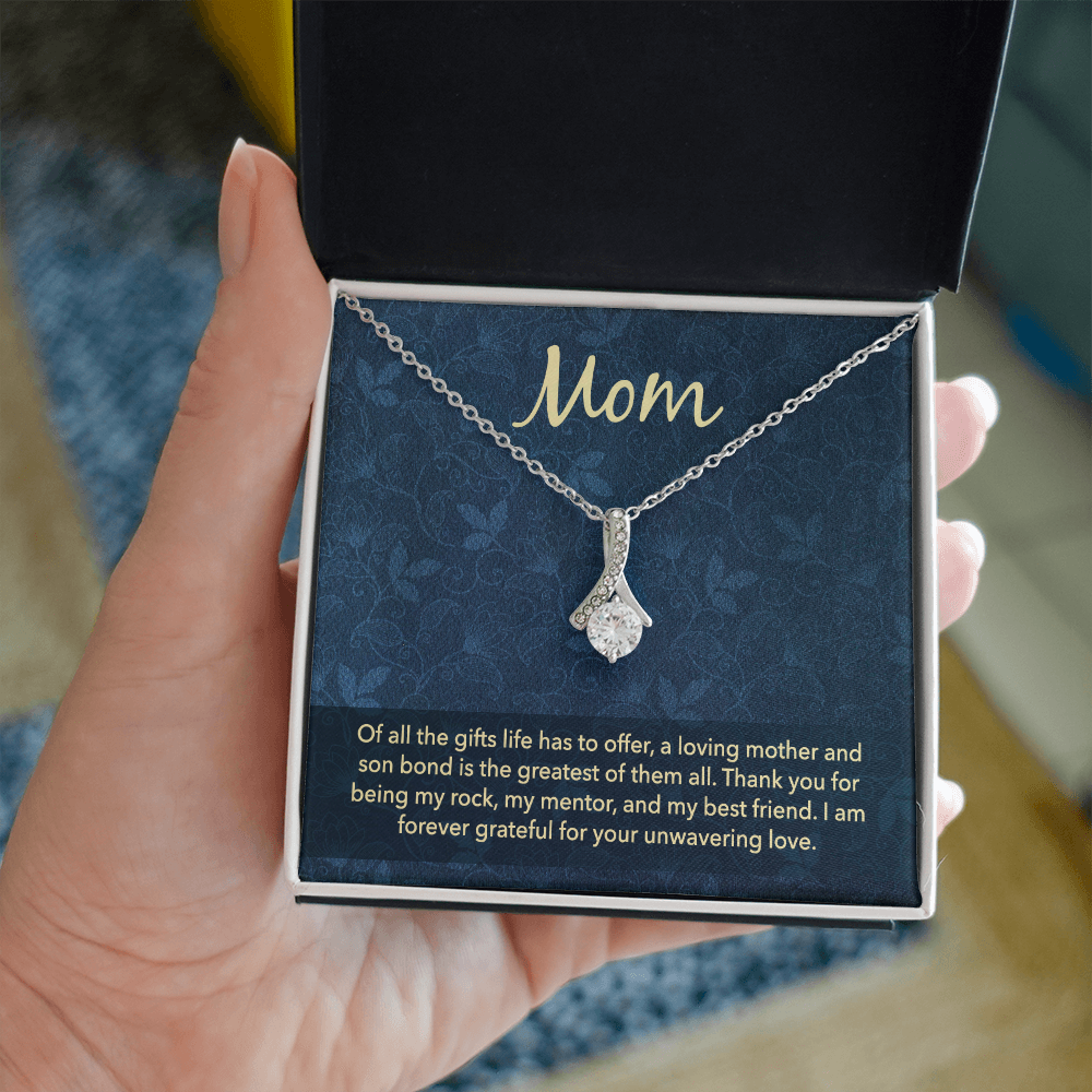 Alluring Beauty Necklace: Mom Unwavering Love