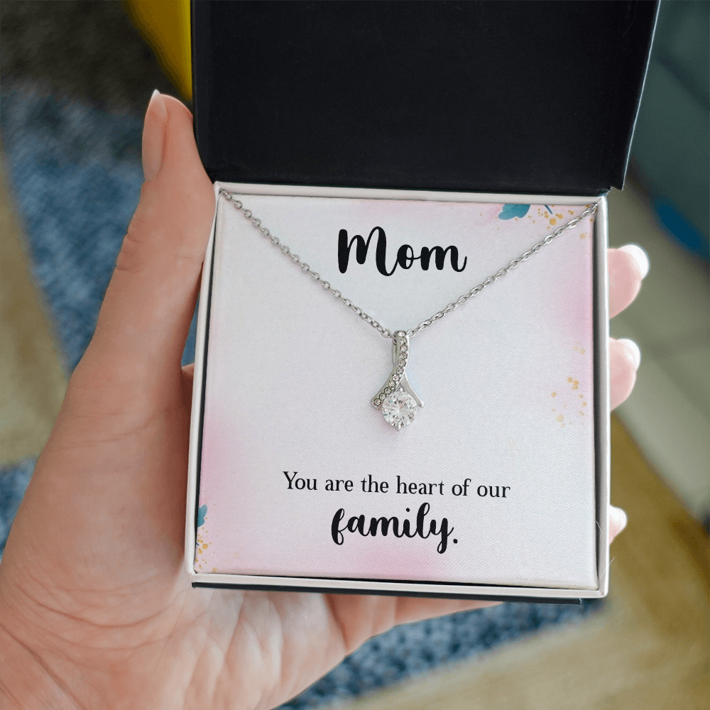 Alluring Beauty Necklace: Mom You Are The Heart