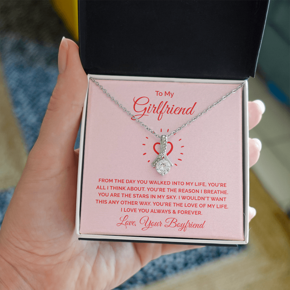Alluring Beauty Necklace :To My Girlfriend You're All I Think About