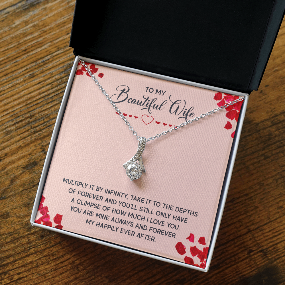 Alluring Beauty Necklace:To My Beautiful Wife